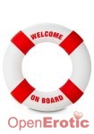 Buoy Cockring - Welcome on Board - Red (Shots Toys)