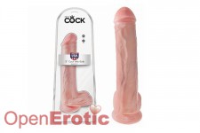 13 Inch Cock - with Balls - Flesh 